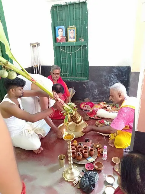 Kola Bou snan at Ruppur Chatterjee Bari