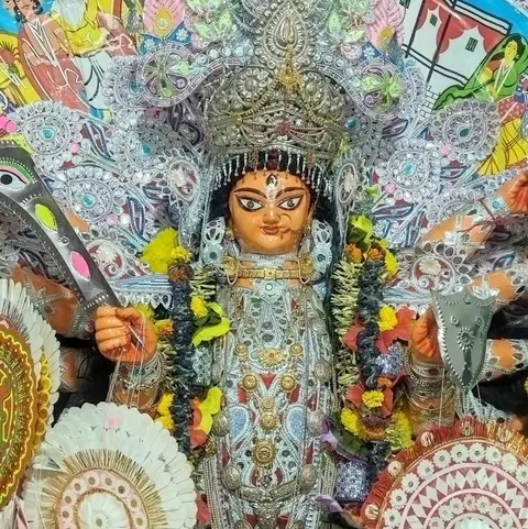 Ma Durga at Ruppur Chatterjee Bari